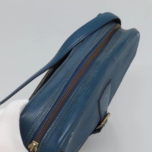 LOUIS VUITTON Epi June Feuille Shoulder Bag Blue - Picture 5 of 16